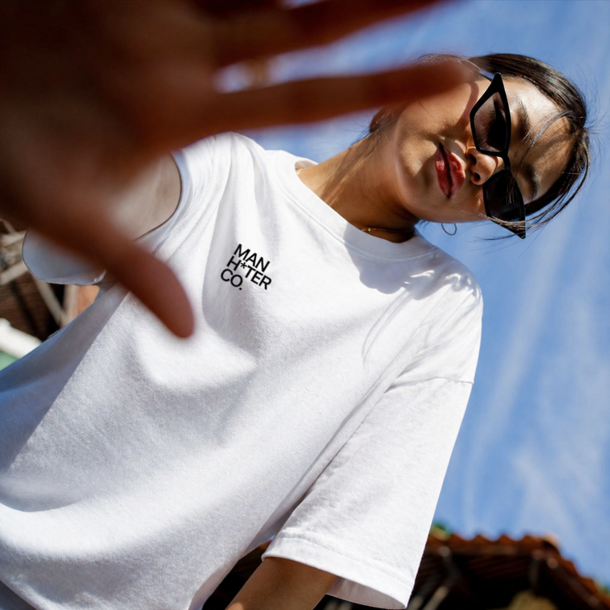 The Man Hater Co. Unisex Terry Crew Neck Oversized Tee