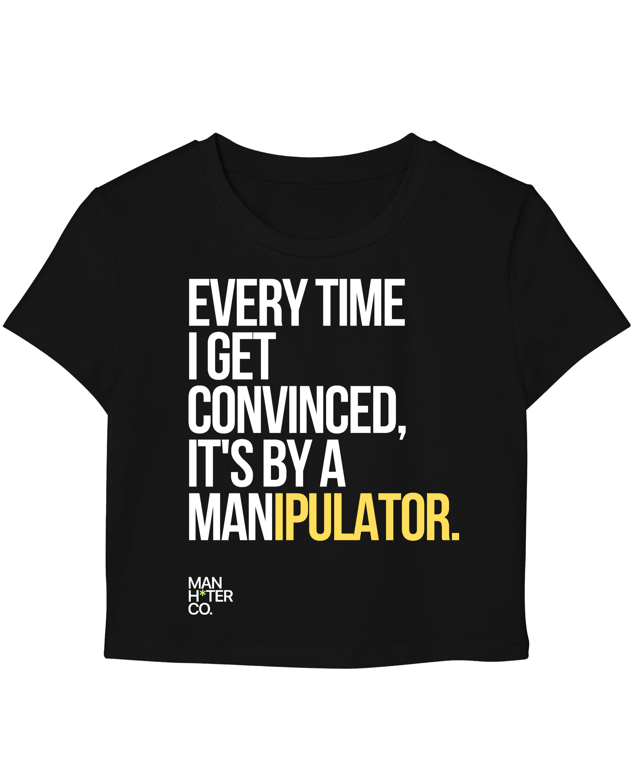 Black Baby Tee Front Design