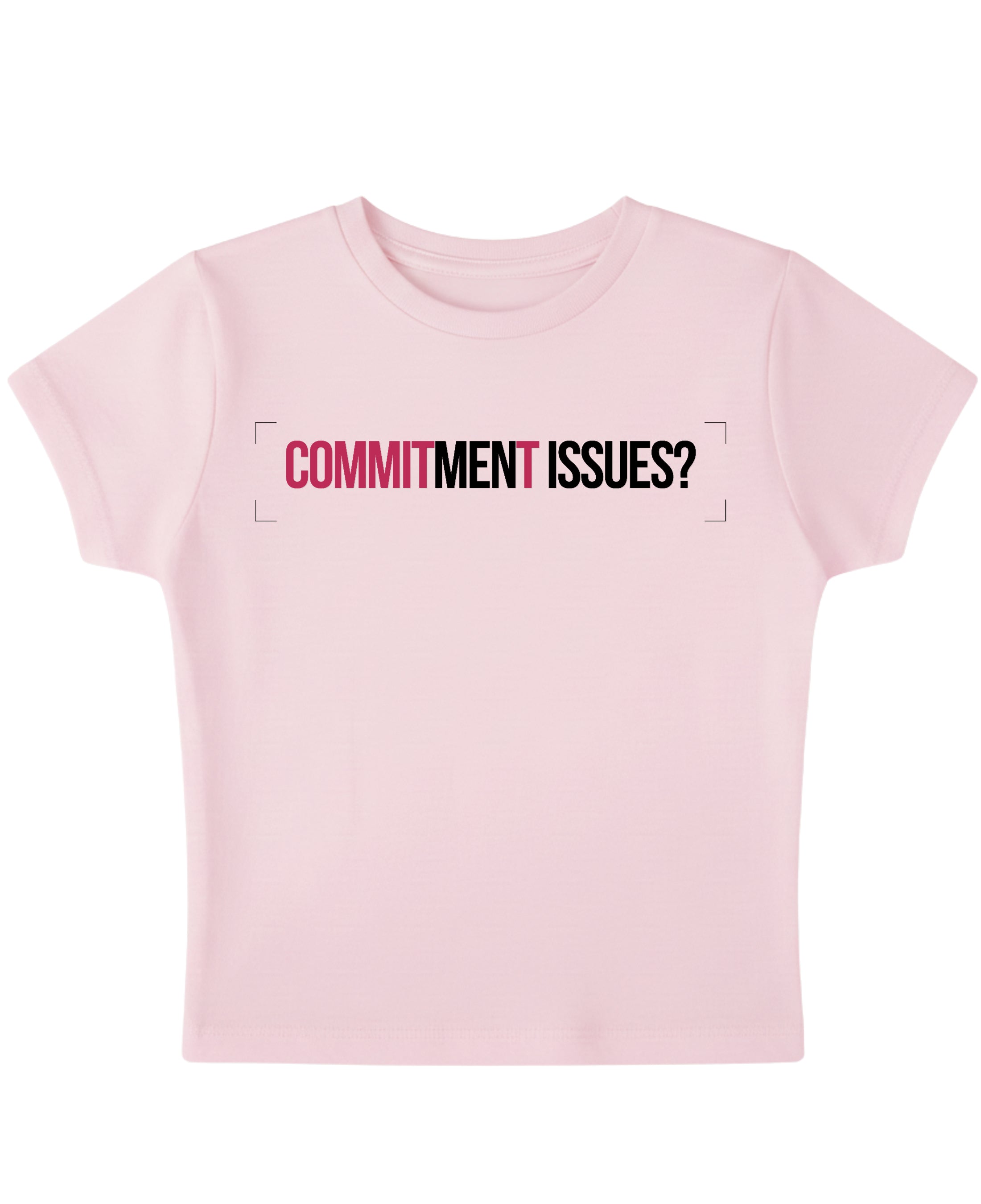Baby Pink Baby Tee Front Design