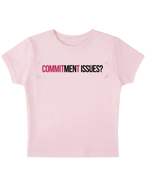 Baby Pink Baby Tee Front Design