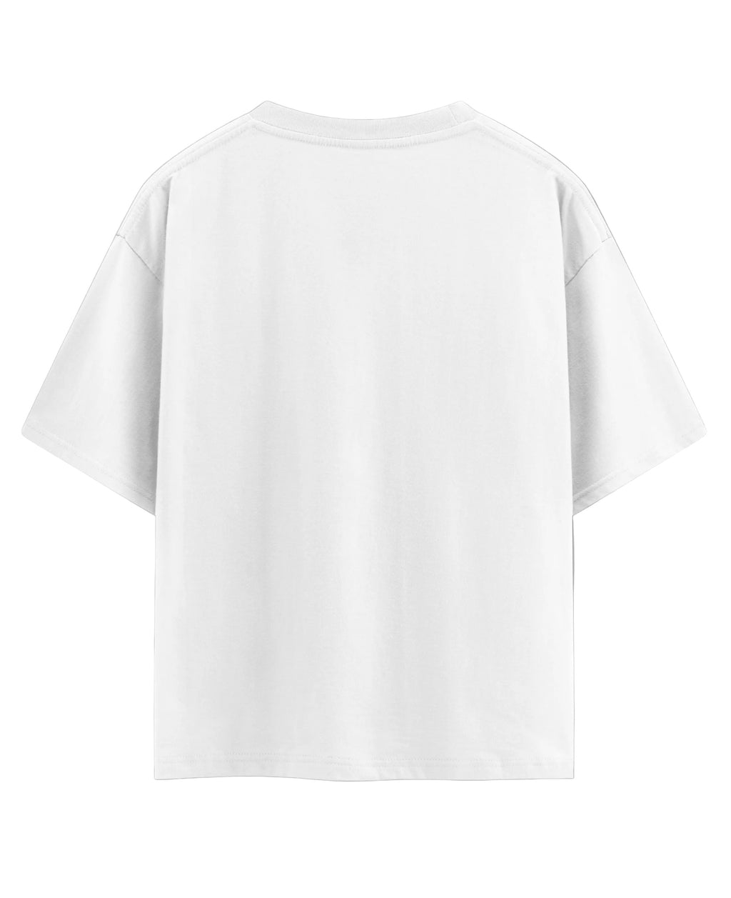 White Oversized T-shirt Back Design