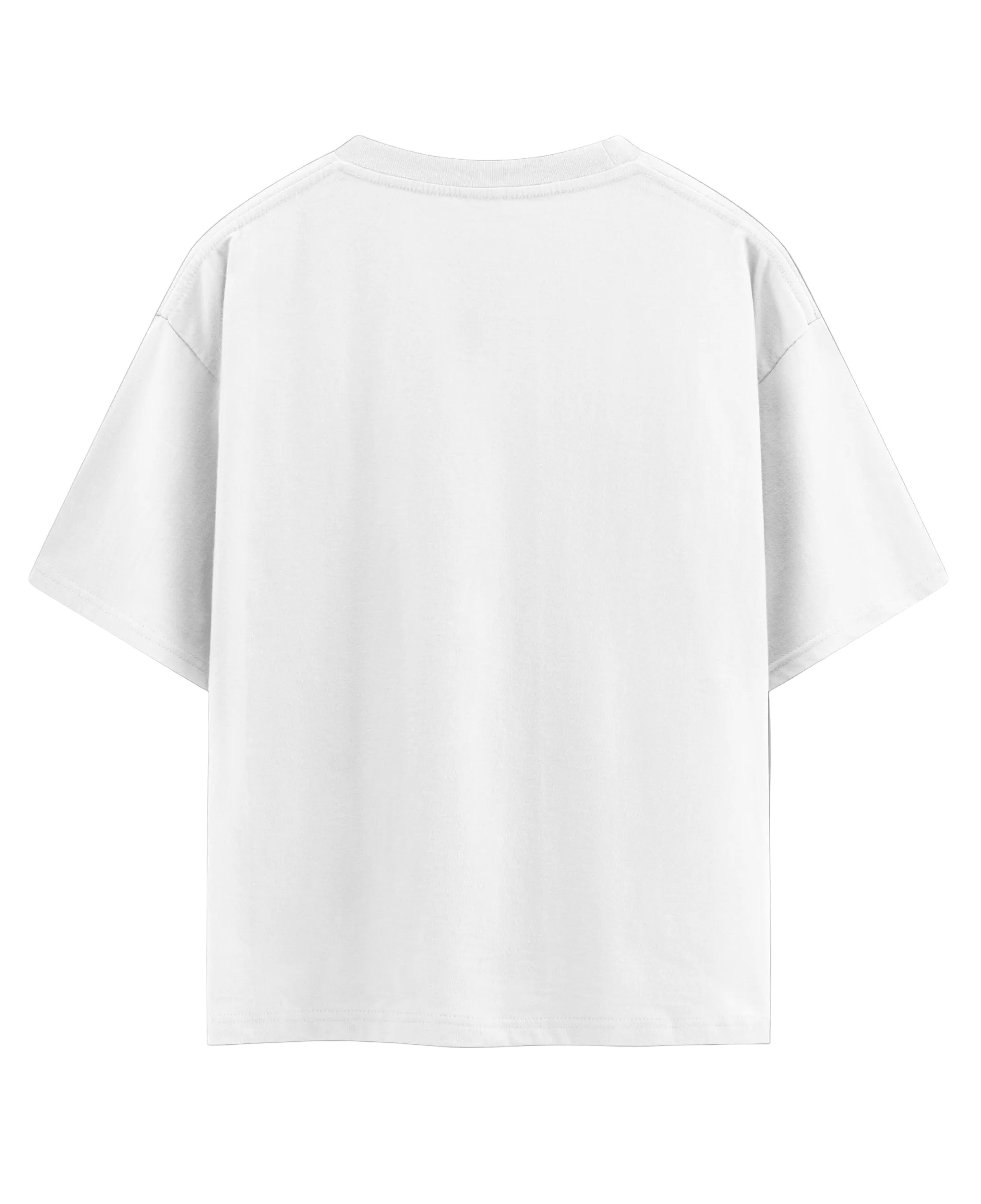 White Oversized T-shirt Back Design