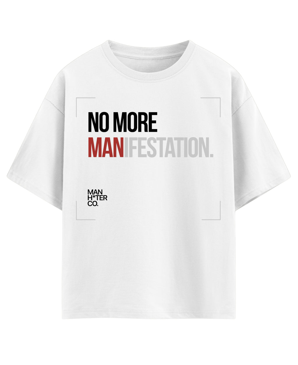 White Oversized T-shirt Front Design