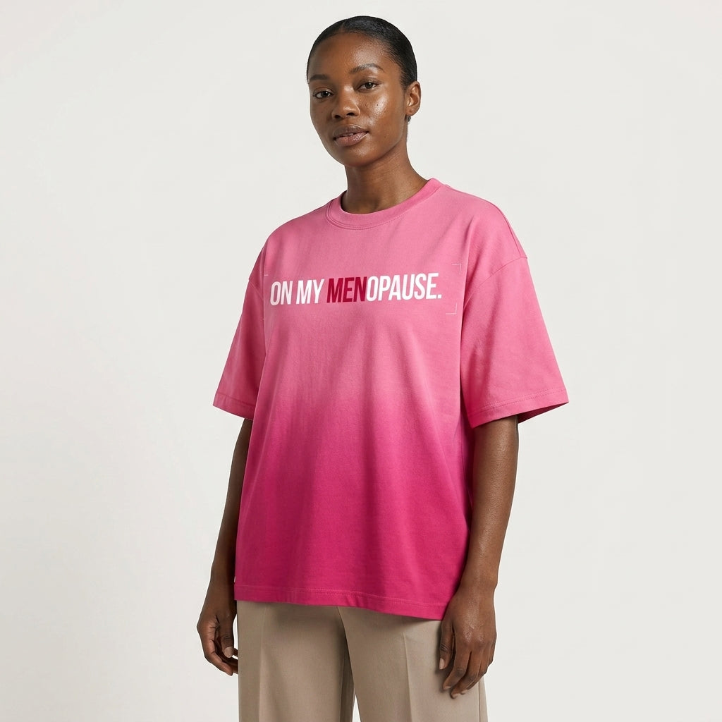 The Man Hater Co. MENopause Pink Gradient Women's Tee